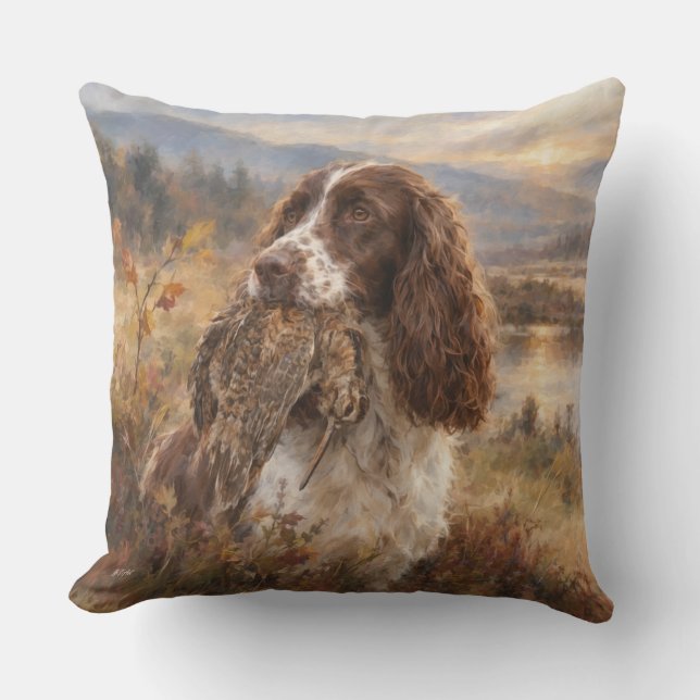 Coussin English Springer Spaniel  (Recto)