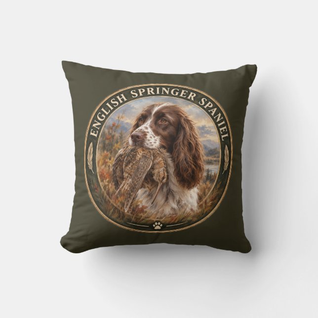 Coussin English Springer Spaniel  (Recto)