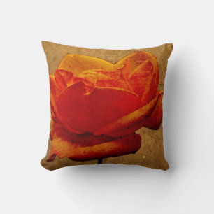 Coussin Enigme de la rose jaune - Orange