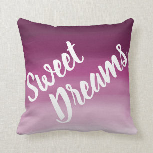 Coussin Énonciations Rose-Pourpres d'Ombre de rêves doux