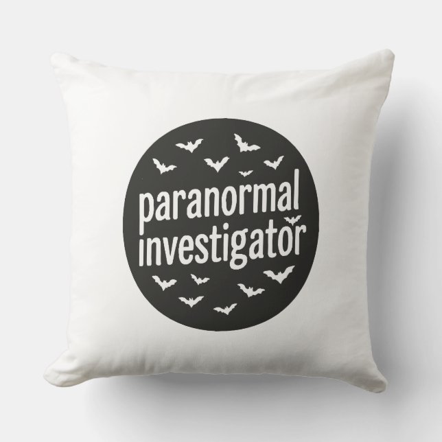 Coussin Enquêteur paranormal (Recto)