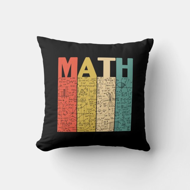 Coussin Enseignant en mathématiques Définition Vintage des (Recto)
