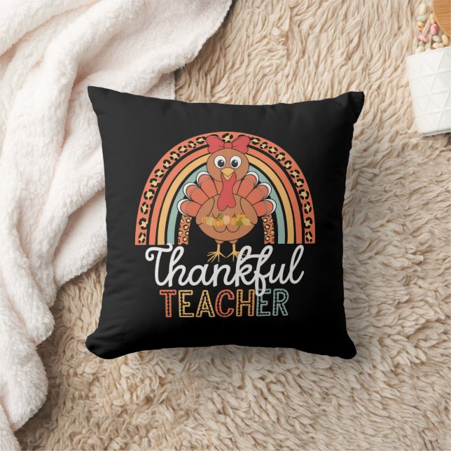 Coussin Enseignant Reconnaissant École de Thanksgiving Bén (Couverture)
