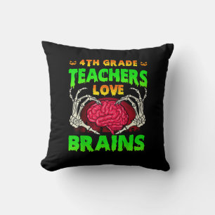Coussin Enseignants de 4e année Cerveaux Squelette Salle d