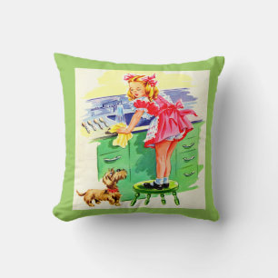 Coussin Enseigner à Rover comment laver la vaisselle