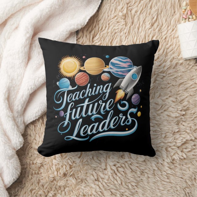 Coussin Enseigner aux futurs leaders de la planète spatial (Couverture)