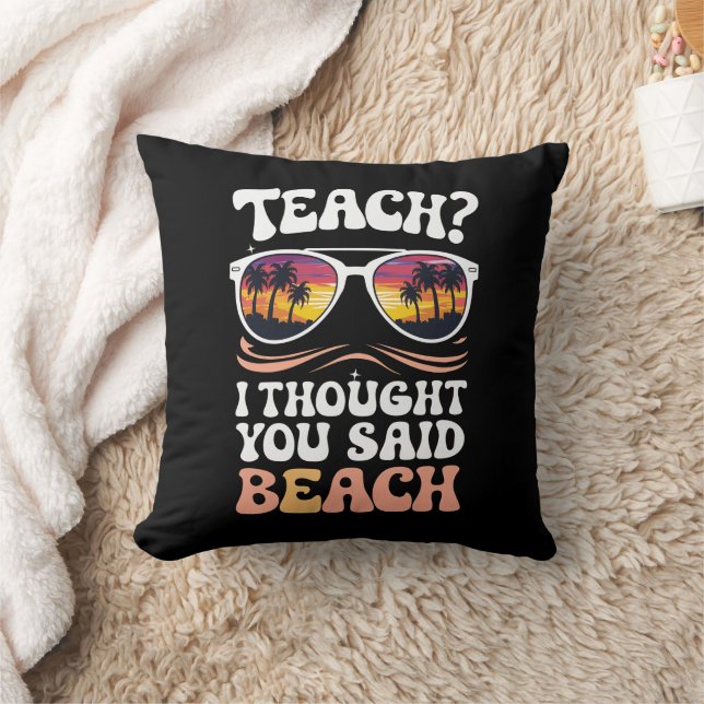 Coussin Enseigner Je pensais que vous aviez dit Professeur (Couverture)