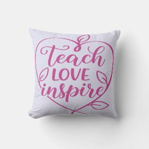 Coussin Enseigner l'amour Inspirer la conception de script