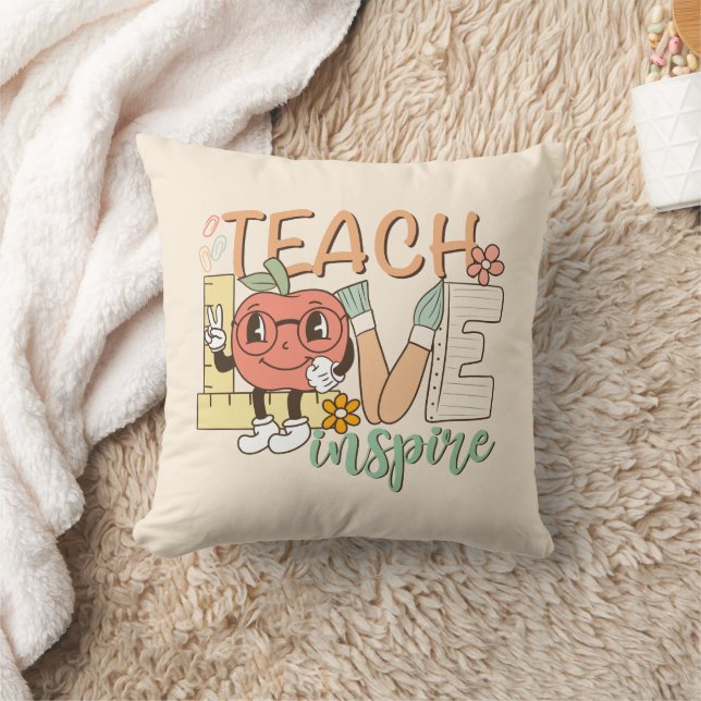 Coussin Enseigner l'inspiration de l'amour - fournitures s (Couverture)