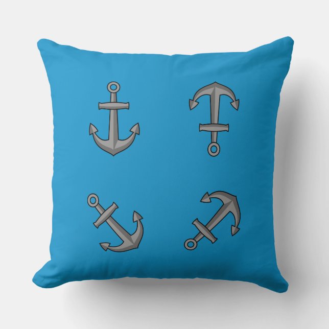 Coussin Ensemble d'Ancres pour bateaux à cartons (Recto)