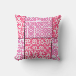 Coussin Ensemble de 6 motif géométrique transparent. Vinta