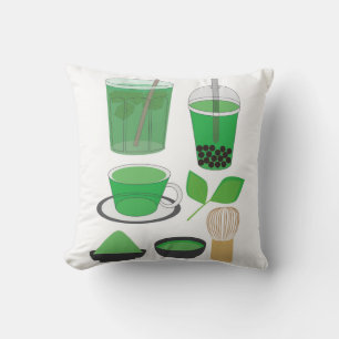Coussin Ensemble de boissons Matcha