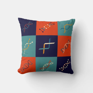 Coussin Ensemble de motifs de biologie de la tige génétiqu