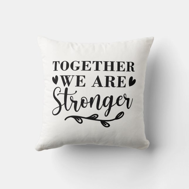 Coussin ensemble, nous sommes plus forts (Verso)