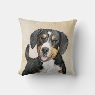Coussin Entlebucher Mountain Dog Peinture - Art original