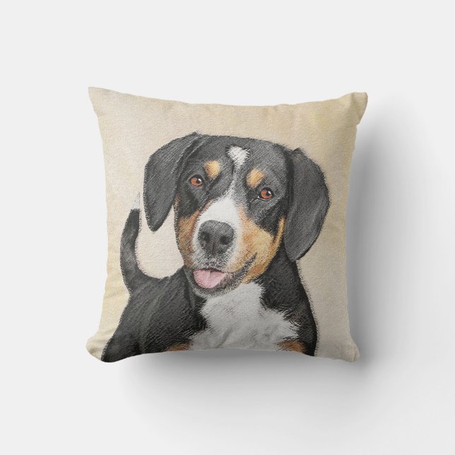 Coussin Entlebucher Mountain Dog Peinture - Art original (Recto)
