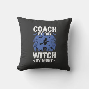 Coussin Entraîneur Halloween le jour Sorcière la nuit Desi