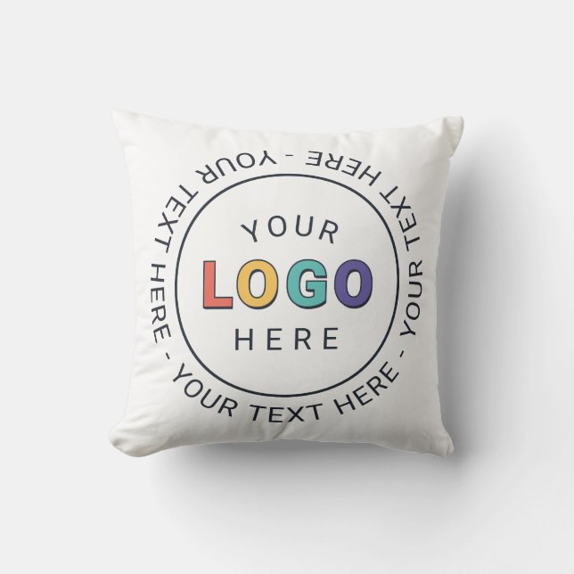 Coussin Entreprise de logo personnalisé (Recto)
