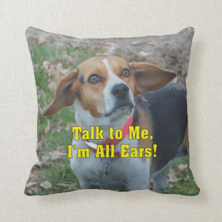 Coussin Entretien drôle à moi, je suis tout le beagle