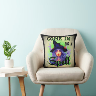 Coussin Entrez pour un sort _ Halloween