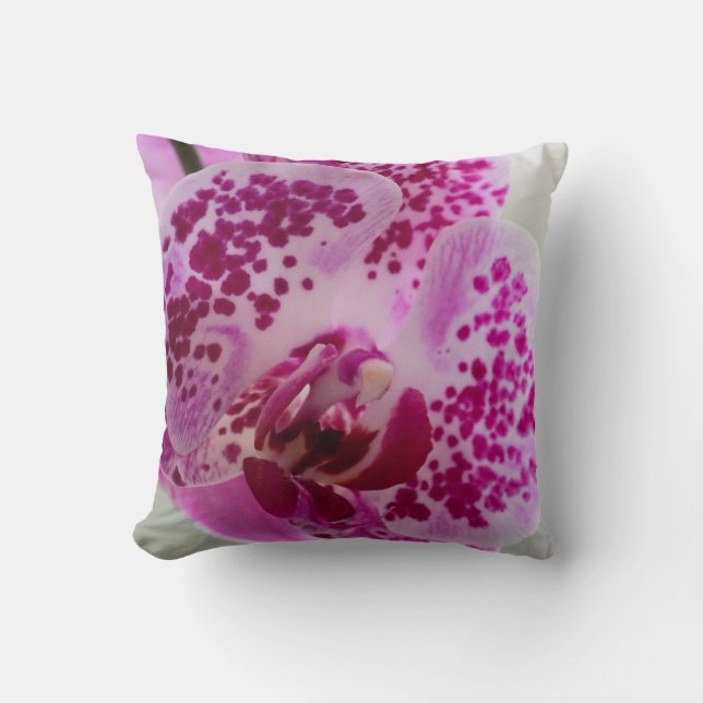 Coussin Enveloppe de pétales d'orchidées (Recto)