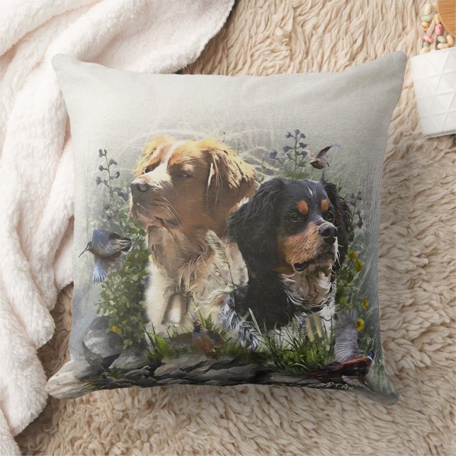 Coussin Epagneul Breton, Bretagne Espagne (Couverture)