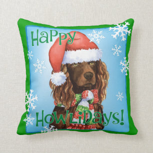 Coussin Épagneul heureux de Howlidays Boykin
