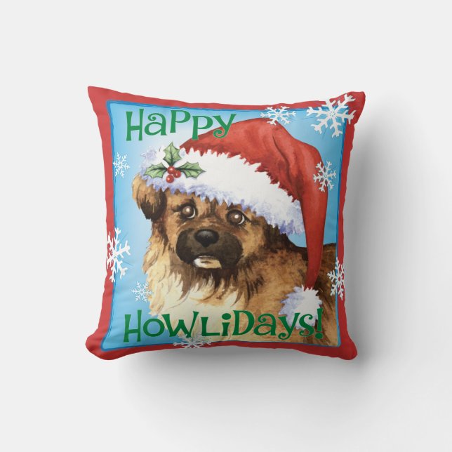 Coussin Épagneul heureux de Tibétain de Howlidays (Recto)