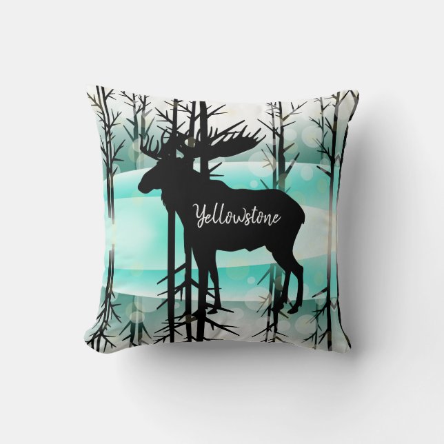 Coussin Épervier-Yellowstone Moose (Recto)