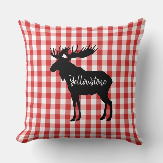 Coussin Épervier-Yellowstone Moose (Recto)