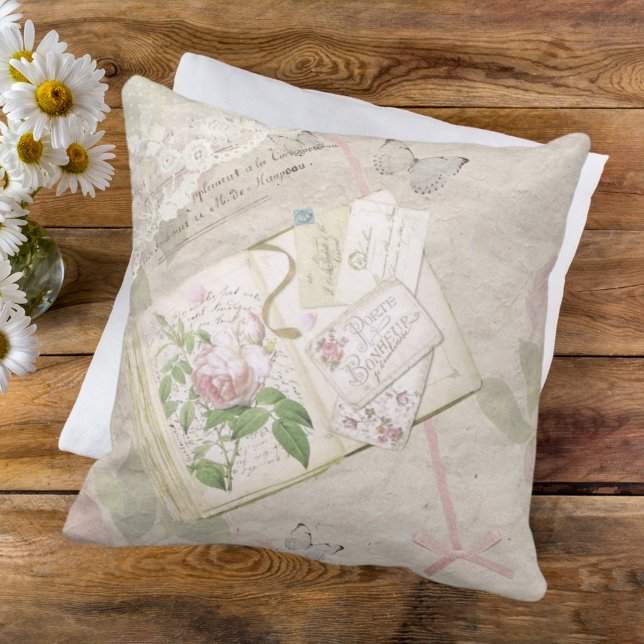 Coussin Ephémère vintage Florale (Créateur téléchargé)