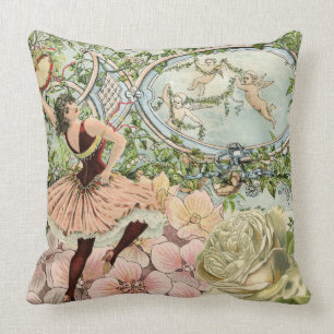 Coussin Éphémères vintages de danse gitane