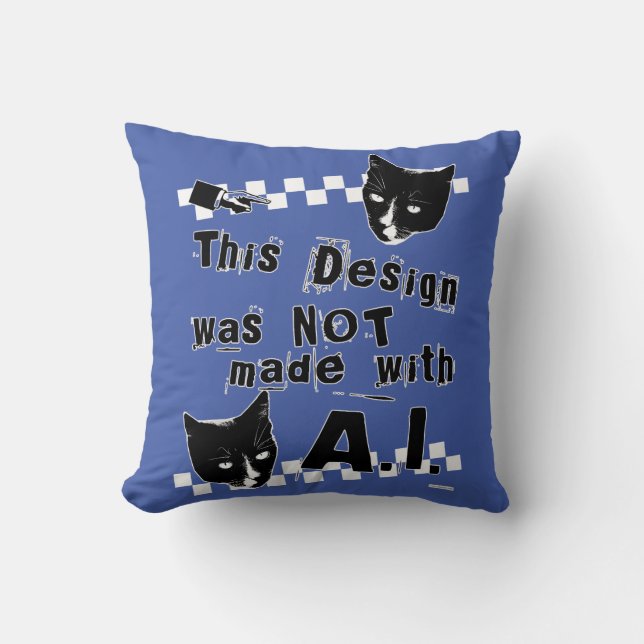 Coussin Epic Cool Anti-Intelligence Artificielle Design (Recto)