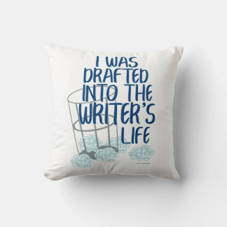 Coussin Epic Writers Life Draft Author Process Motto