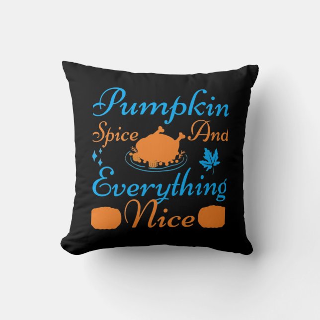 Coussin Épice citrouille Et Tout Nice Essentiel Amusant (Recto)
