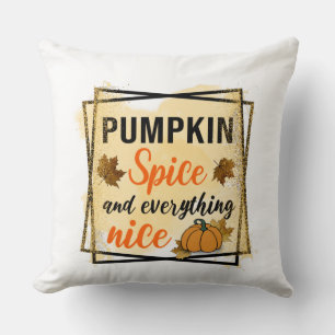 Coussin Épices citrouilles et tout Nice
