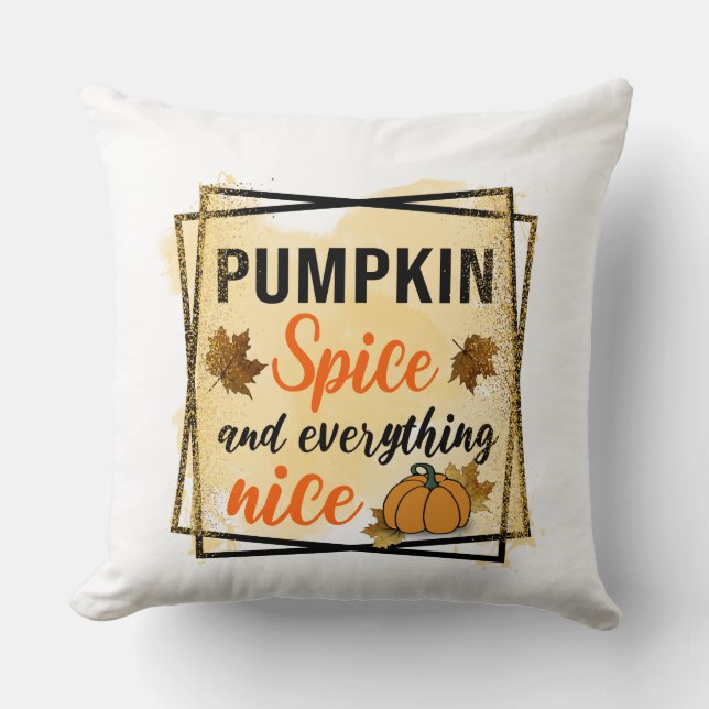 Coussin Épices citrouilles et tout Nice (Recto)