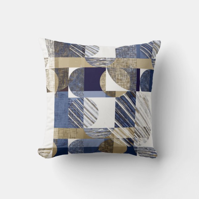Coussin Epilateur de lancer géométrique texturé élégant (Recto)