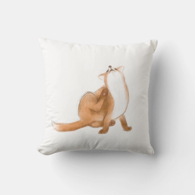 Coussin Épingler le renard (Recto)