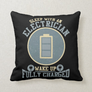 Coussin Épouse d'électricien Épouse Mari de technicien 