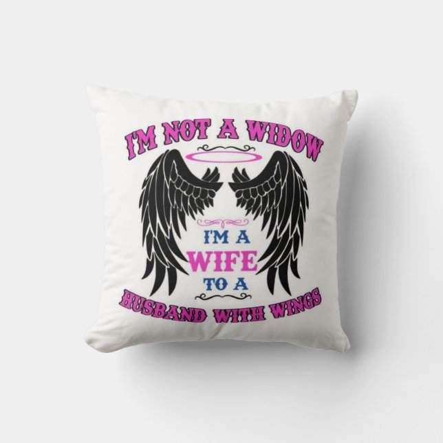 Coussin Épouse d'un mari avec des ailes (Recto)
