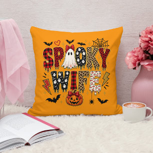 Coussin Épouse effrayante Halloween Imprimé léopard mixt