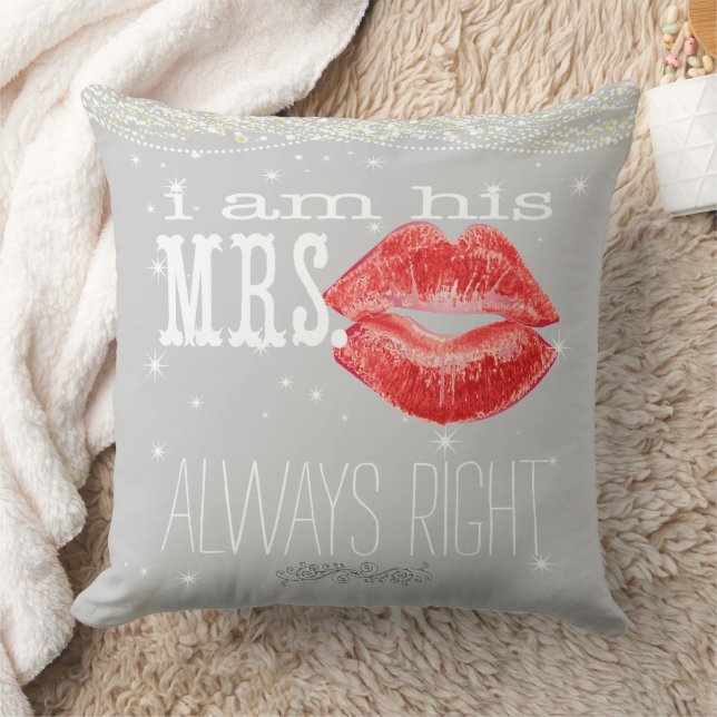 Coussin Épouse sous les étoiles toujours droite Accent Cou (Couverture)