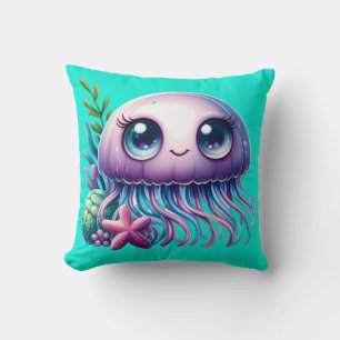 Coussin "Épouses de méduses et d'étoiles de mer"