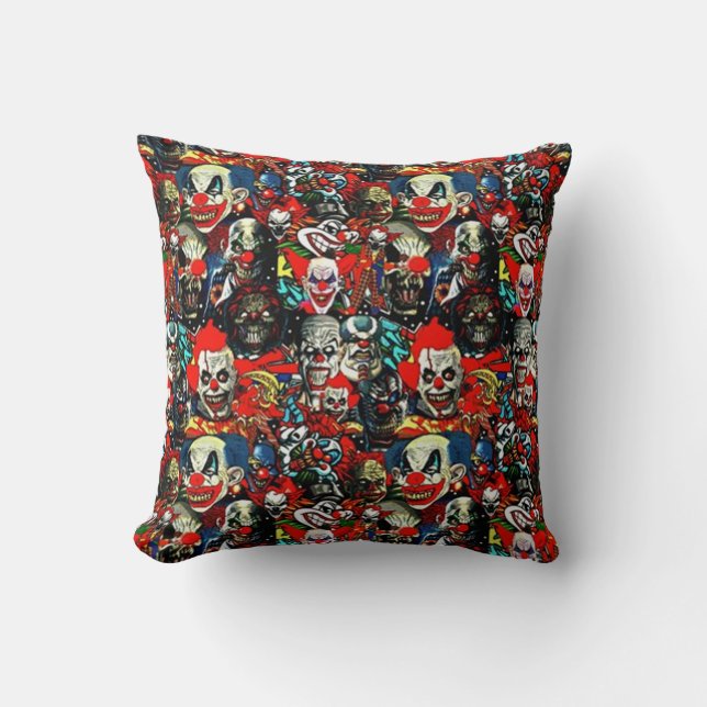 Coussin Epouvantable Buddies de cirque (Recto)