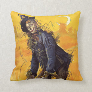Coussin Épouvantail vintage de magicien d'Oz