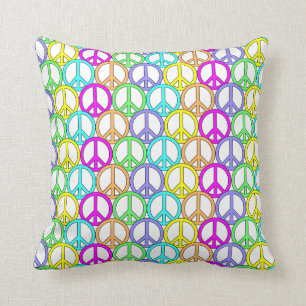 Coussin Épreuve de paix colorée Motif à lancer l'oreill