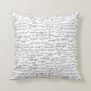 Coussin Équations //de maths écrites par main