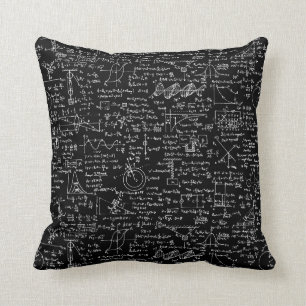 Coussin Équations de physique sur //noir