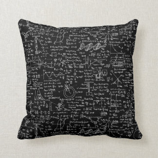 Coussin Équations de physique sur //noir